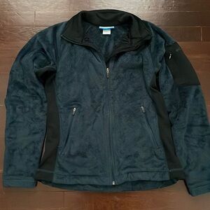 Women's Columbia Zipper Fuzzy Winter Jacket Medium